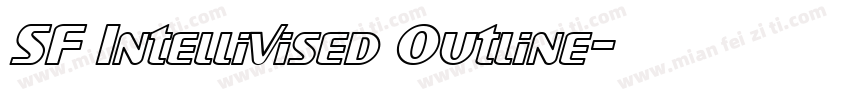 SF Intellivised Outline字体转换
